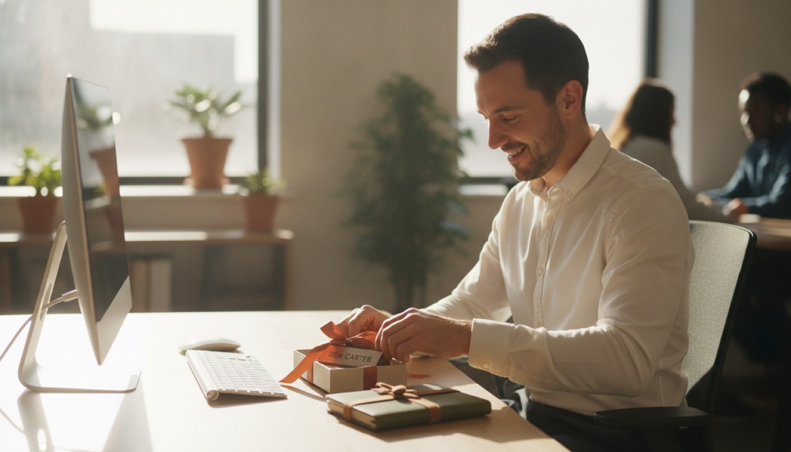 Geschenk-Moment: Geschenke zum neuen Job