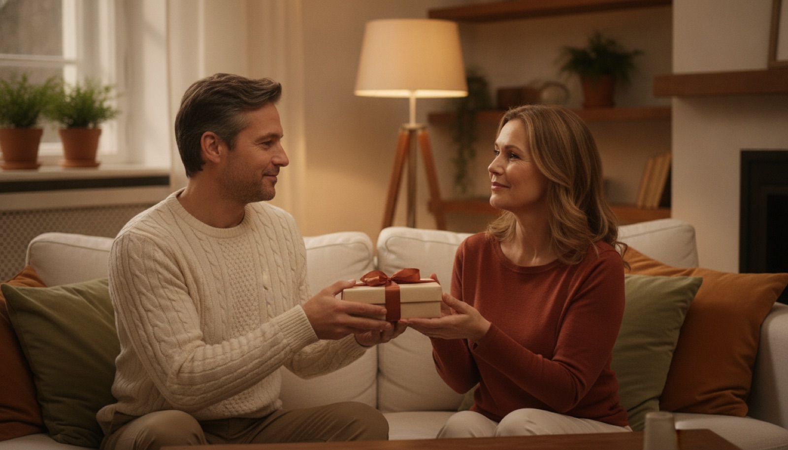 Geschenk-Moment: Ehefrau