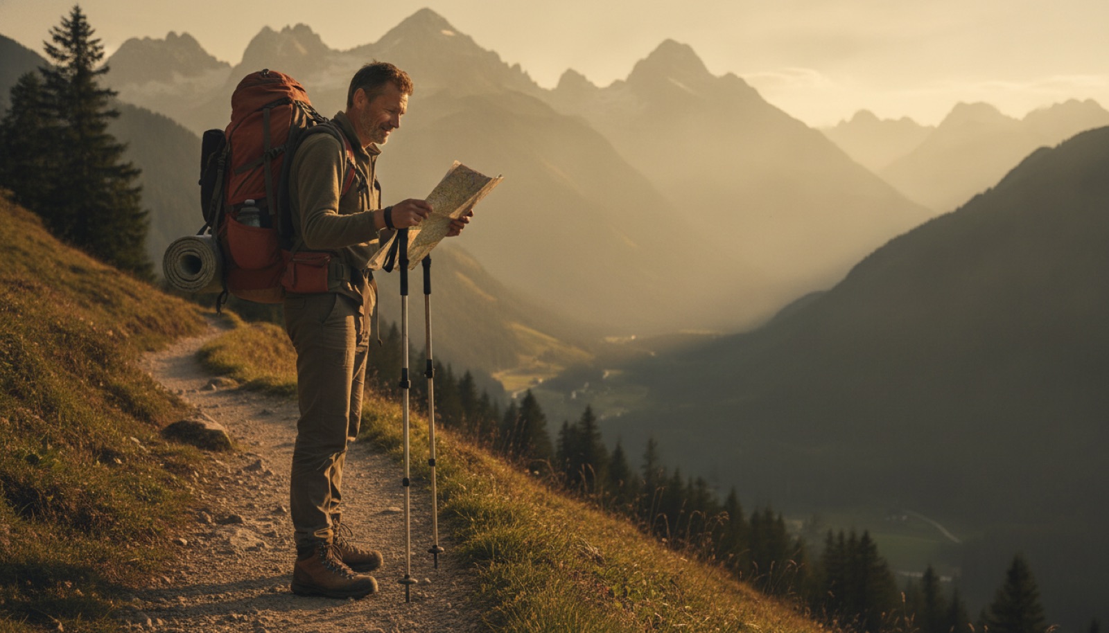 Stimmungsbild: Der Wanderer