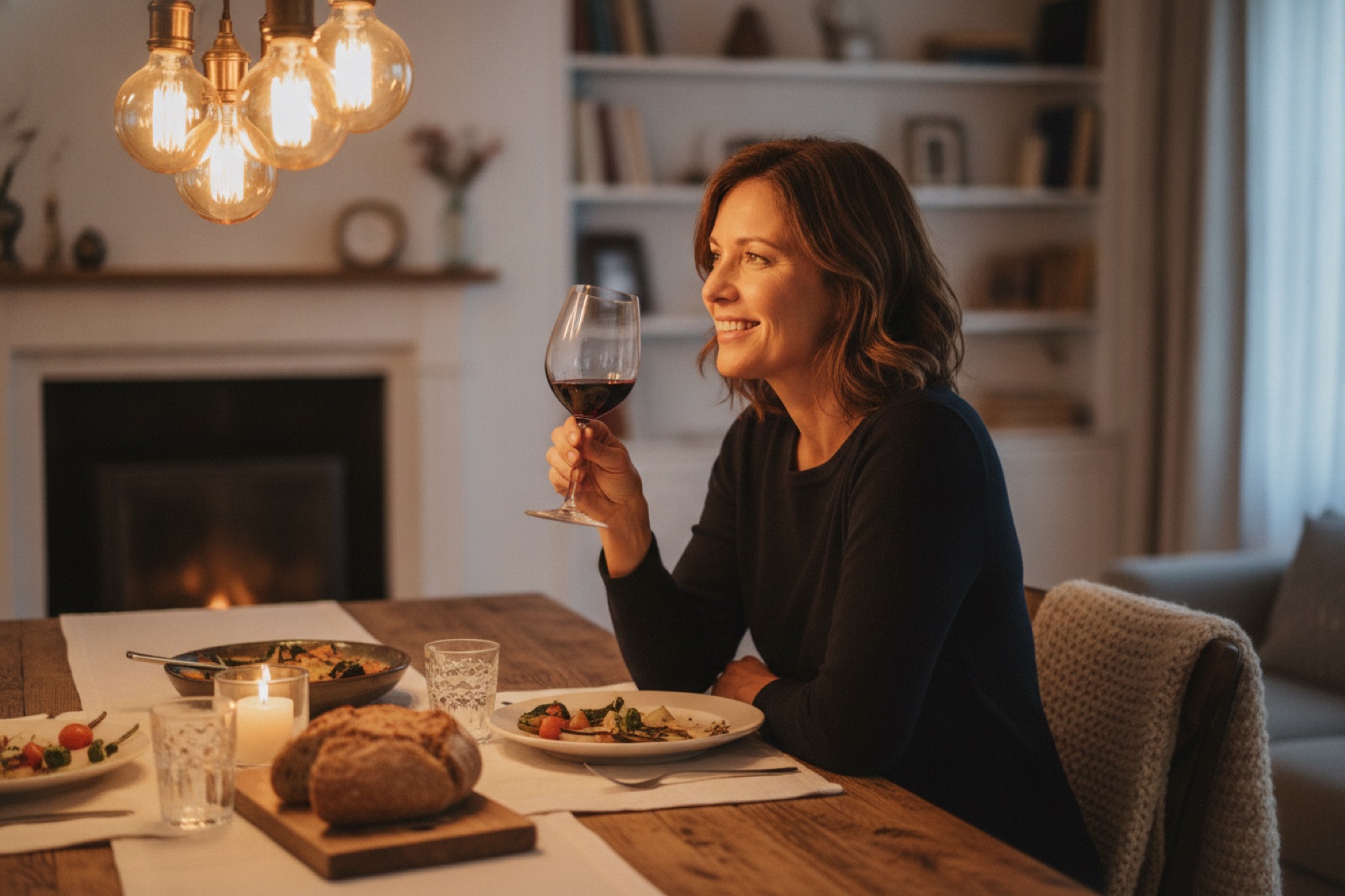 Stimmungsbild: Die Wein-Genießerin