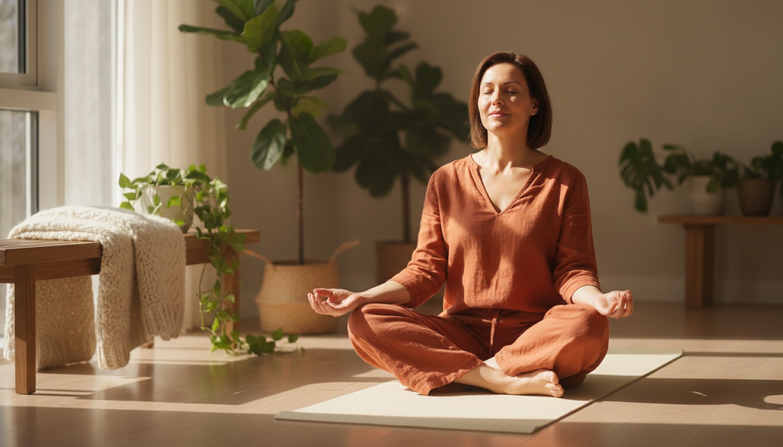 Stimmungsbild: Die Yogafreundin